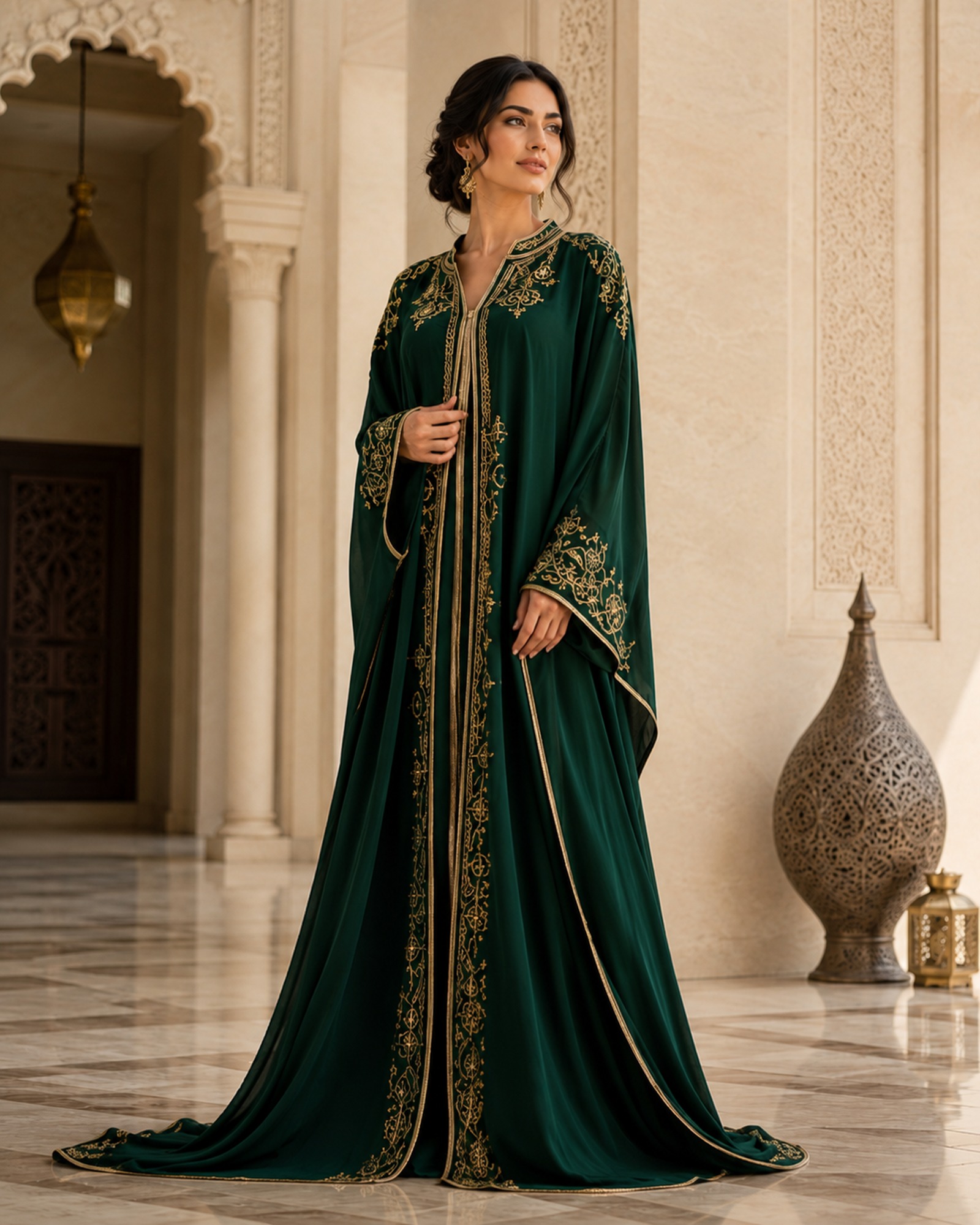 LAKHDAR kaftan detail